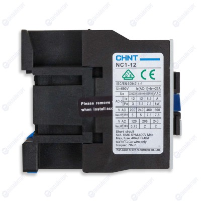 Контактор NC1-1210 12A 24B/AC3 1HO 50 Гц(CHINT)