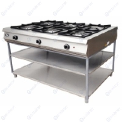 ПЛИТА 6 КОНФ. GRILL MASTER Ф6П2Г/1000 ГАЗ 50060 (6 конфорок) (газовая)