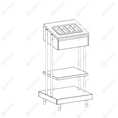 ДИСПЕНСЕР ДЛЯ ПОДНОСОВ И ПРИБОРОВ APACH CHEF LINE LDTC76