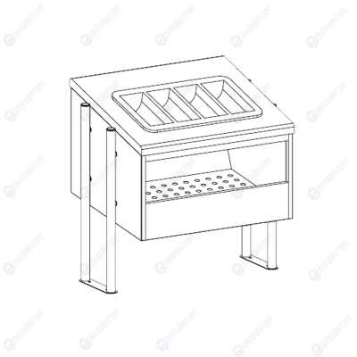 ДИСПЕНСЕР ДЛЯ ХЛЕБА И ПРИБОРОВ APACH CHEF LINE LDBC76