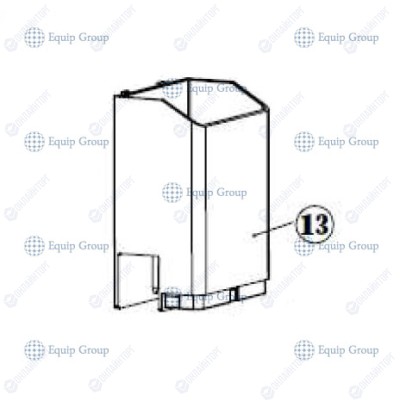 КОЖУХ ЖЕЛОБА ДЛЯ КОФЕВАРКИ HURAKAN ME-717-10110