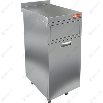 БАК МУСОРНЫЙ  HICOLD БАР НБММБ-4/7Б (+100мм столешница)