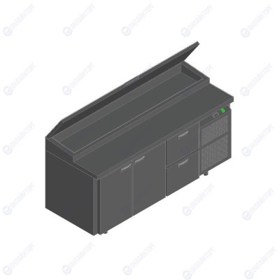 СТОЛ ДЛЯ ПИЦЦЫ HICOLD PZ1-112/GN (1/3H) (нержавеющий)