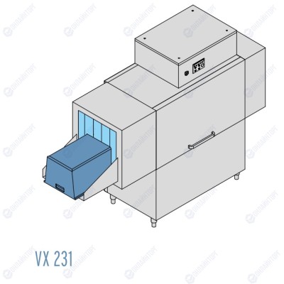 МАШИНА Д/МОЙКИ ЯЩИКОВ DIHR VX 231 DX+DDE