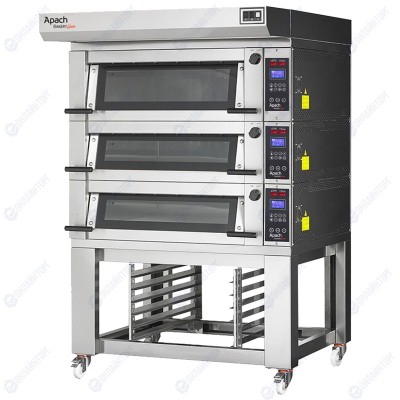ПЕЧЬ ПОДОВАЯ С ПОДСТАВКОЙ С НАПРАВЛЯЮЩИМИ APACH BAKERY LINE E2LK2S DP