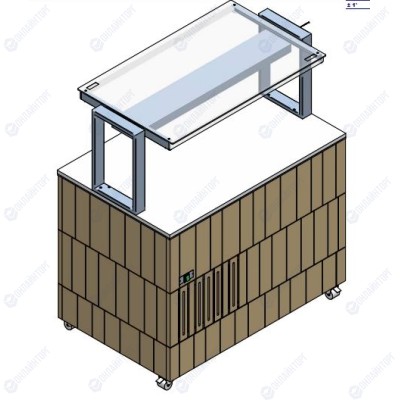 СТОЛ ШВЕД.НЕЙТР.ОСТРОВ. ENOFRIGO DOGE ISOLA SVT FISSA 1000 QNE СВЕТ.ДУБ