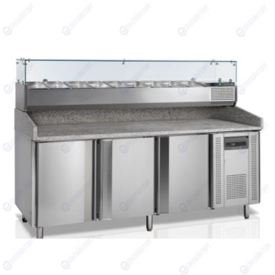 СТОЛ ДЛЯ ПИЦЦЫ TEFCOLD PT1300 + VK38-200 (каменный)