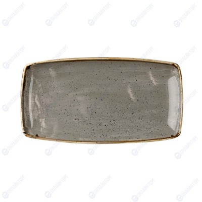 Блюдо сервировочное 35х18,5см, без борта, Stonecast, цвет Peppercorn Grey SPGSOP141