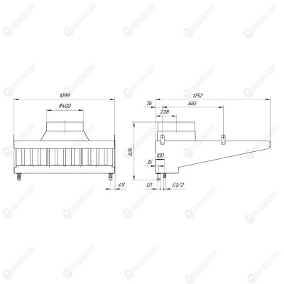 ГИДРОФИЛЬТР VOLDONE UHF-U 1100