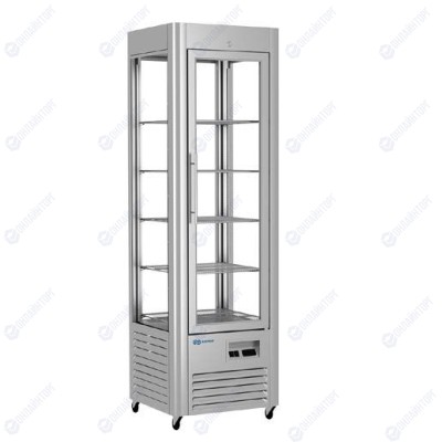 ШКАФ-ВИТРИНА КОНДИТЕРСКИЙ KAYMAN КШВ-400М ЛЮКС НЕРЖАВЕЙКА