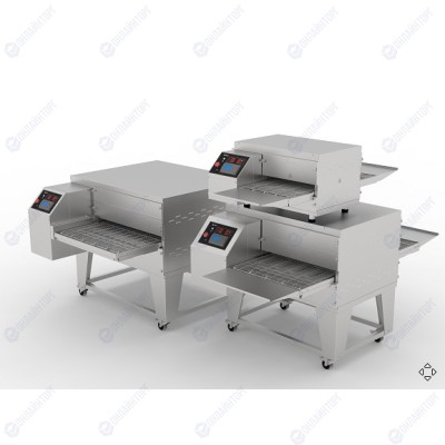 Печь для пиццы конвейерная ABAT ПЭК-600 с дверцей
