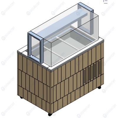 СТОЛ ШВЕД.ОХЛАЖД.ОСТРОВ. ENOFRIGO DOGE SERVITO RF 1000 СВЕТ.ДУБ