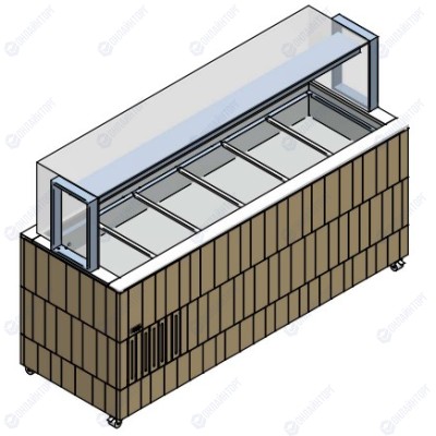 СТОЛ ШВЕД.ПАРОВ.ОСТРОВ. ENOFRIGO DOGE ISOLA BM 2000 ВЕНГЕ