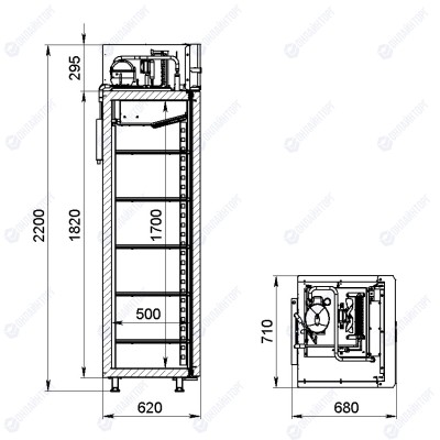 Шкаф холодильный низкотемпературный F0.5-SD