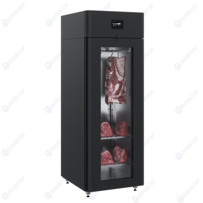 Холодильный шкаф для вызревания мяса CS107-Meat black Тип 1 со стеклом