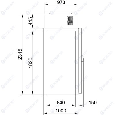 Камера холодильная КХН-1,28 Minicella ММ без пола