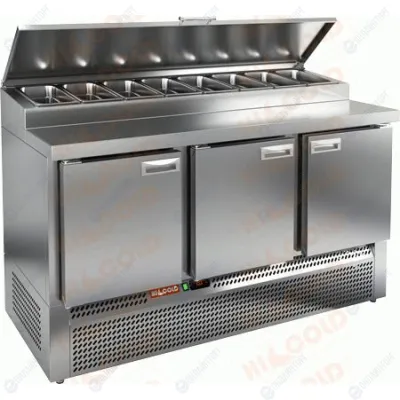 Стол охлаждаемый для пиццы нерж. HICOLD PZE1-111/GN (1/3H) (нержавеющий)